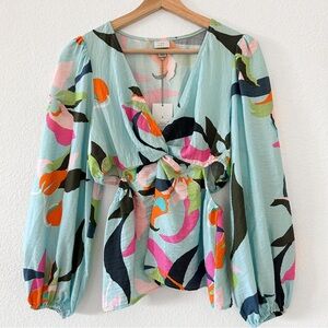 70's STYLE Top, Women’s Small, Spring Whimsicore Groovy Disco Blokecore